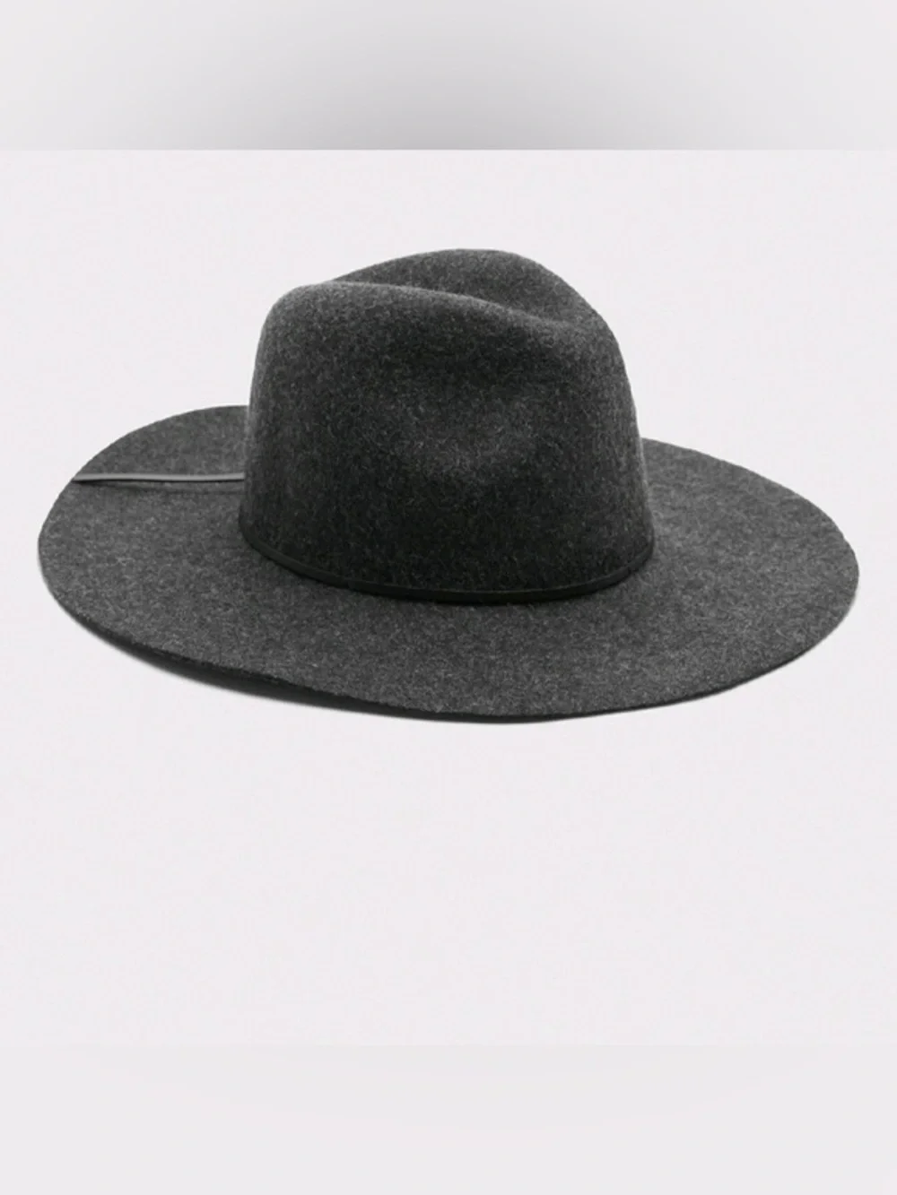 Banana Republic Wool Felt Wide Brim Fedora Hat Women S Charcoal Gray